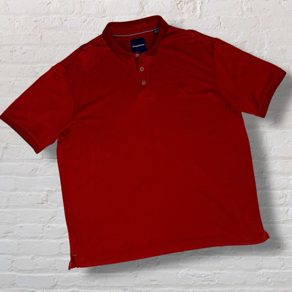 Tommy Bahama Red Modal Blend Polo Shirt XXL